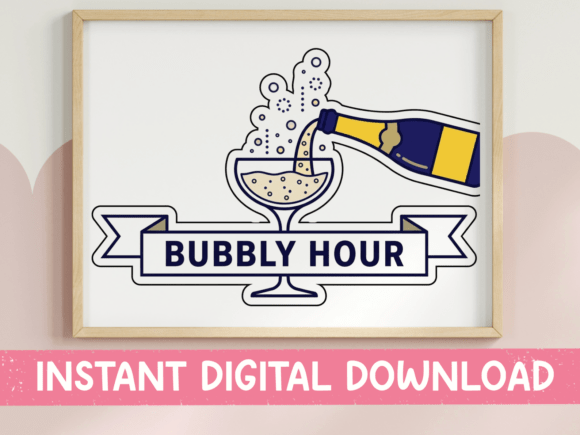 A Bold Champagne Pour Graphic for Editorial and Content Publishing
