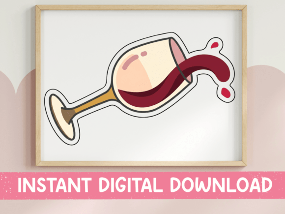 A Dynamic Sticker Design for Wine Fans and Brand Graphics