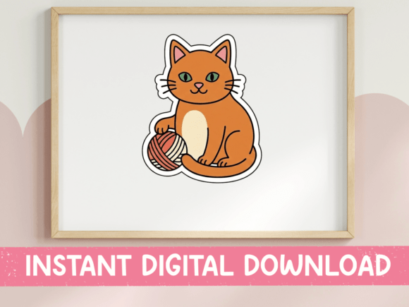 A Ginger Cat Graphic: Cozy Charm for T-Shirt Designs