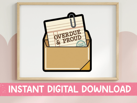 A Graphic Design Asset Review: Overdue and Proud Library Sticker