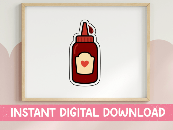 A Ketchup Bottle Graphic for Brand Identity & T-Shirt Designs