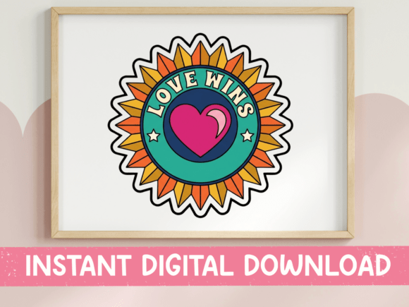 A Retro Graphic Design Asset for Pride-Inspired Publishing