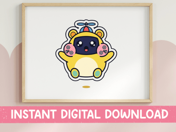 A Review of Kawaii Bear Robot Graphics for T-Shirt Designs