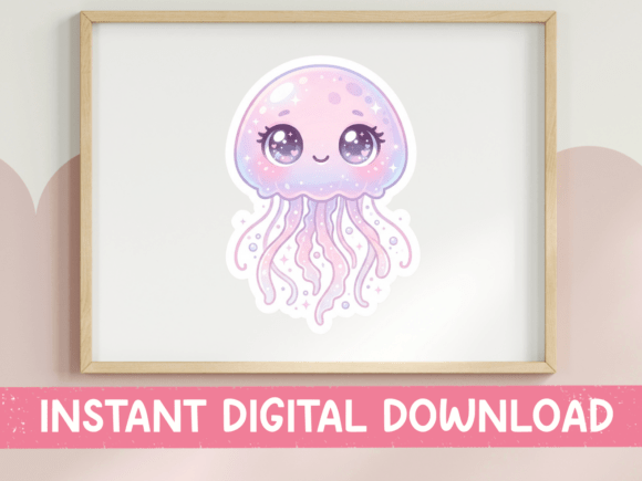 Cute Pastel Jellyfish: A Graphic Asset for Friendly Branding