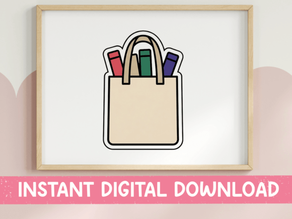 Evaluating the Book Tote Bag Sticker for Digital Selling