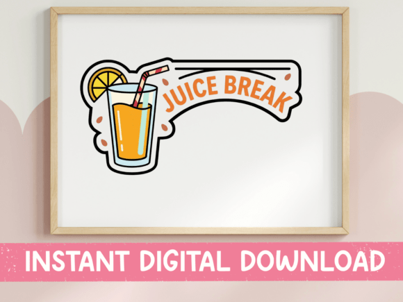 Juice Break Orange Drink Sticker Review for Graphics & Campaigns