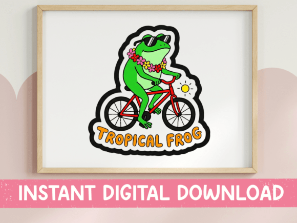 Reviewing Tropical Frog Graphics for T-Shirt Designs & More