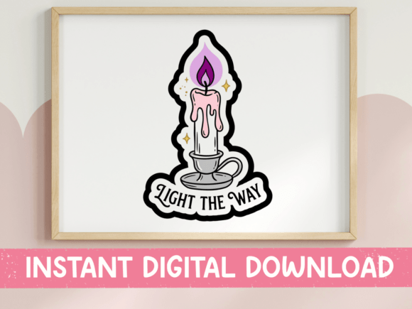 Using Light the Way Candle Graphics for T-Shirt Designs & Products