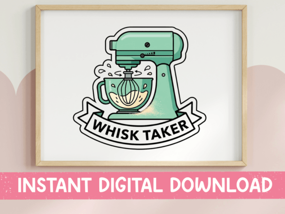 Whisk Taker Graphics for T-Shirt Designs & Humorous Branding